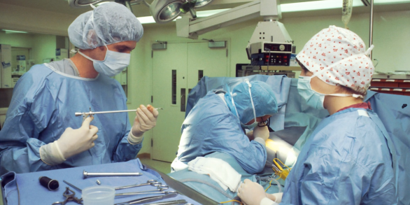 Doctor on surgery